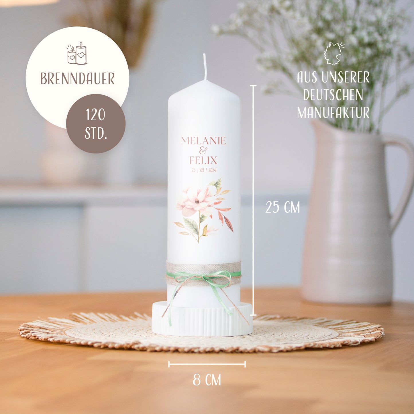 Hochzeitskerze | Eheglück
