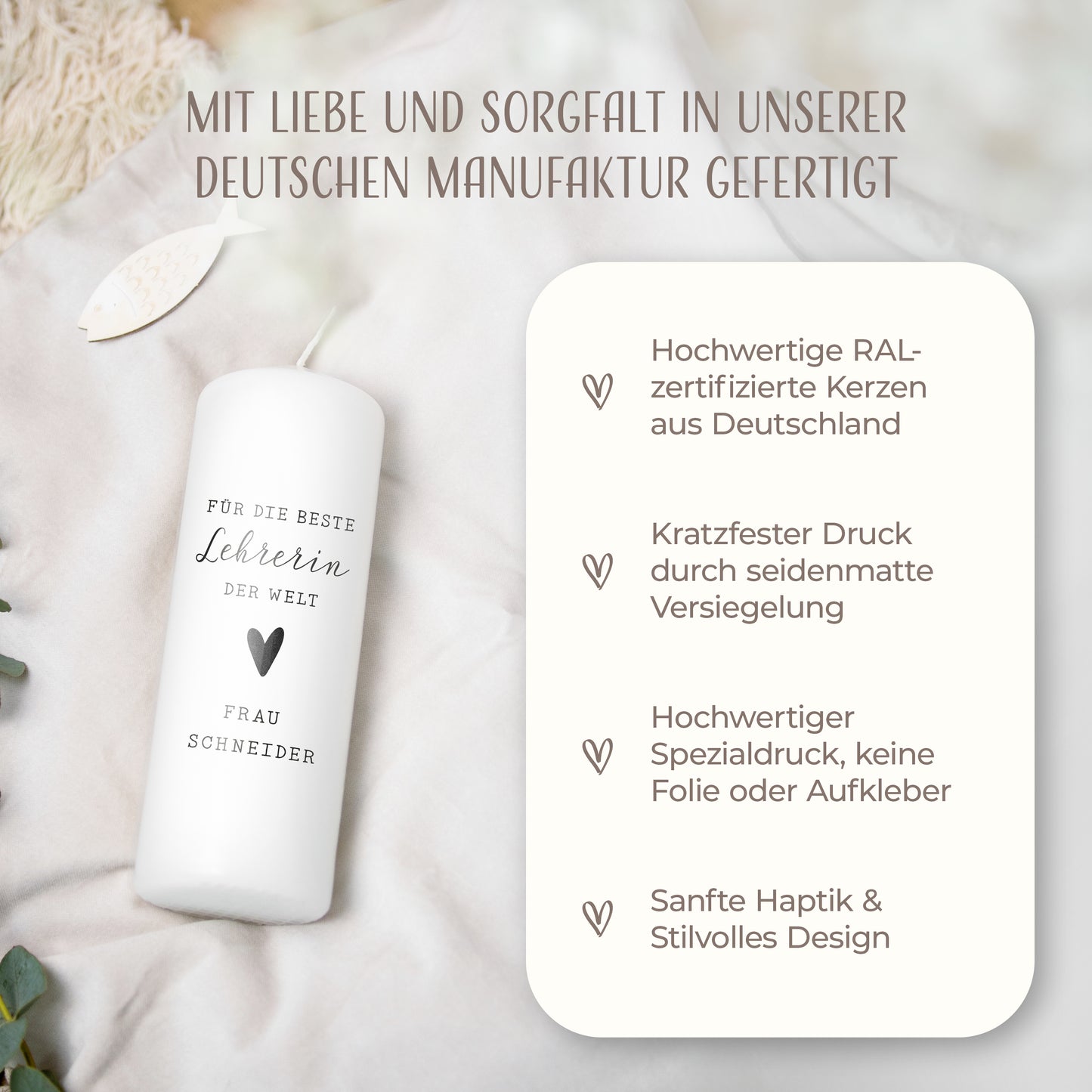 Dankeskerze | Weltbeste