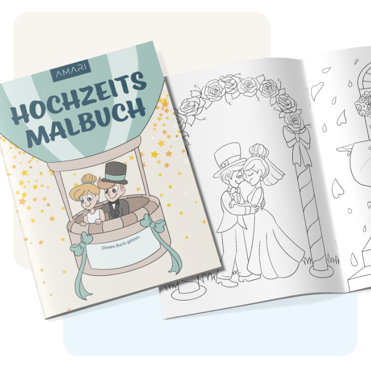Malbuch für Hochzeiten | 10er Set