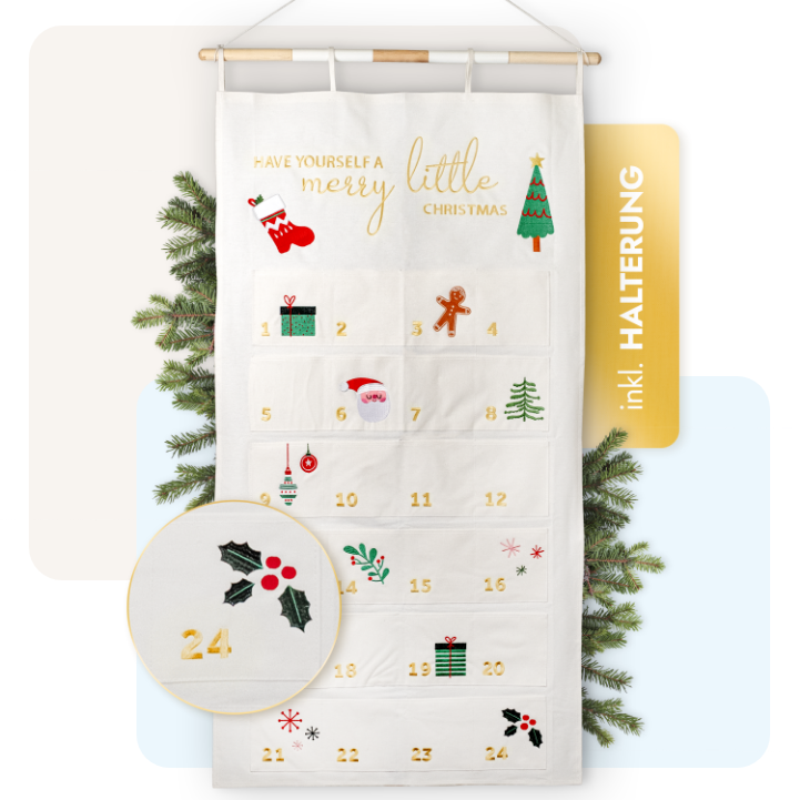 Adventskalender | Wandkalender aus Stoff