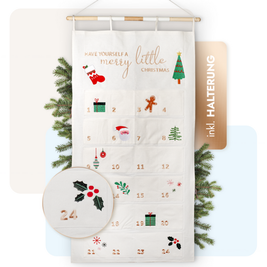 Adventskalender | Wandkalender aus Stoff