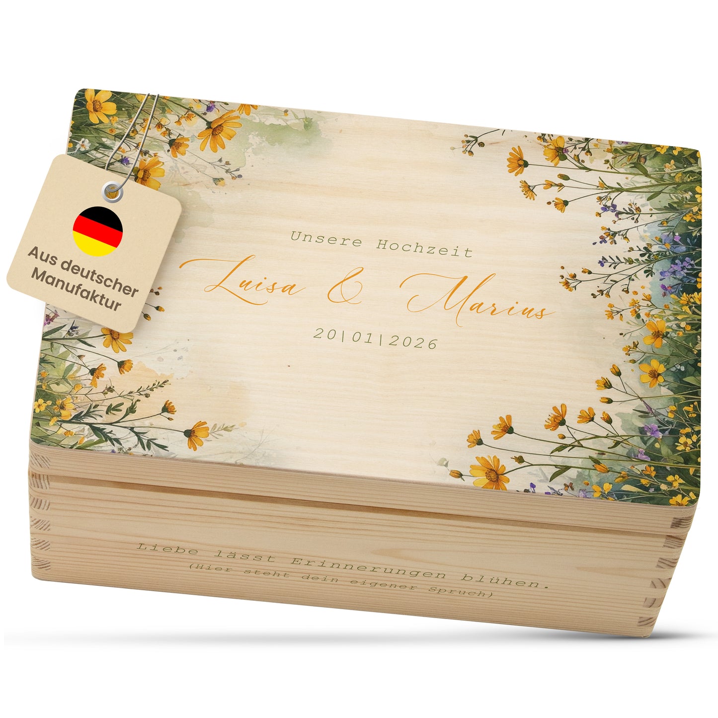 Erinnerungskiste Hochzeit | Wildblume