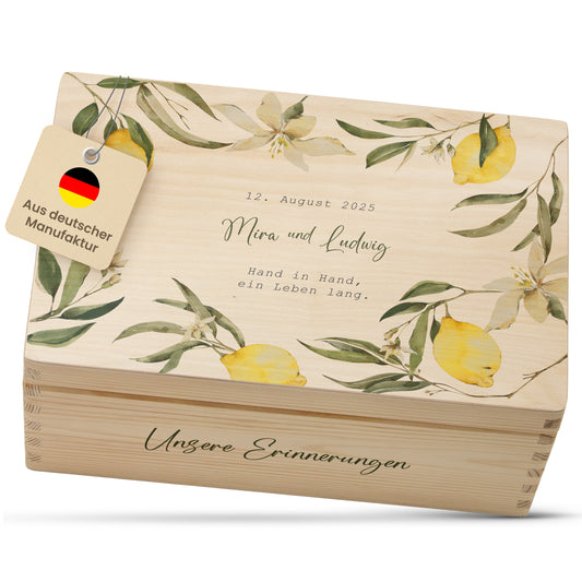 Erinnerungskiste Hochzeit | Zitrone