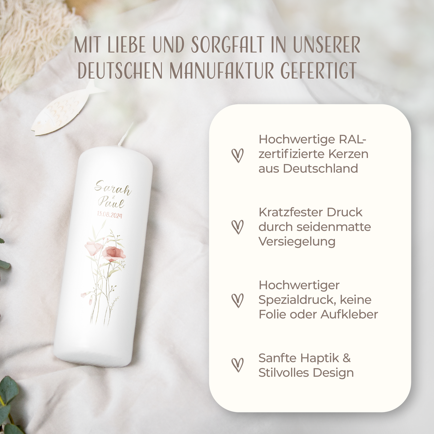 Hochzeitskerze | Flower
