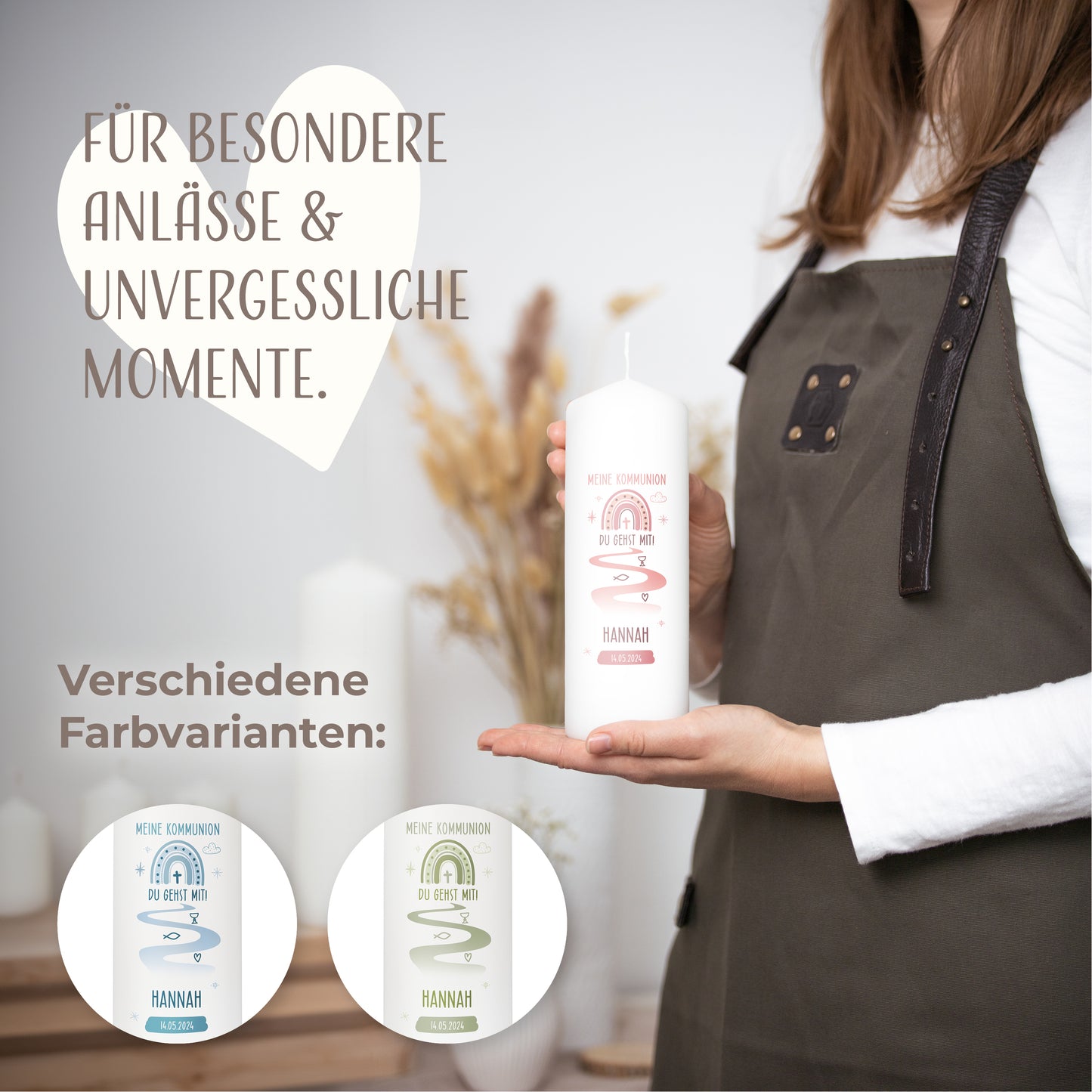 Kommunionskerze | Du gehst mit