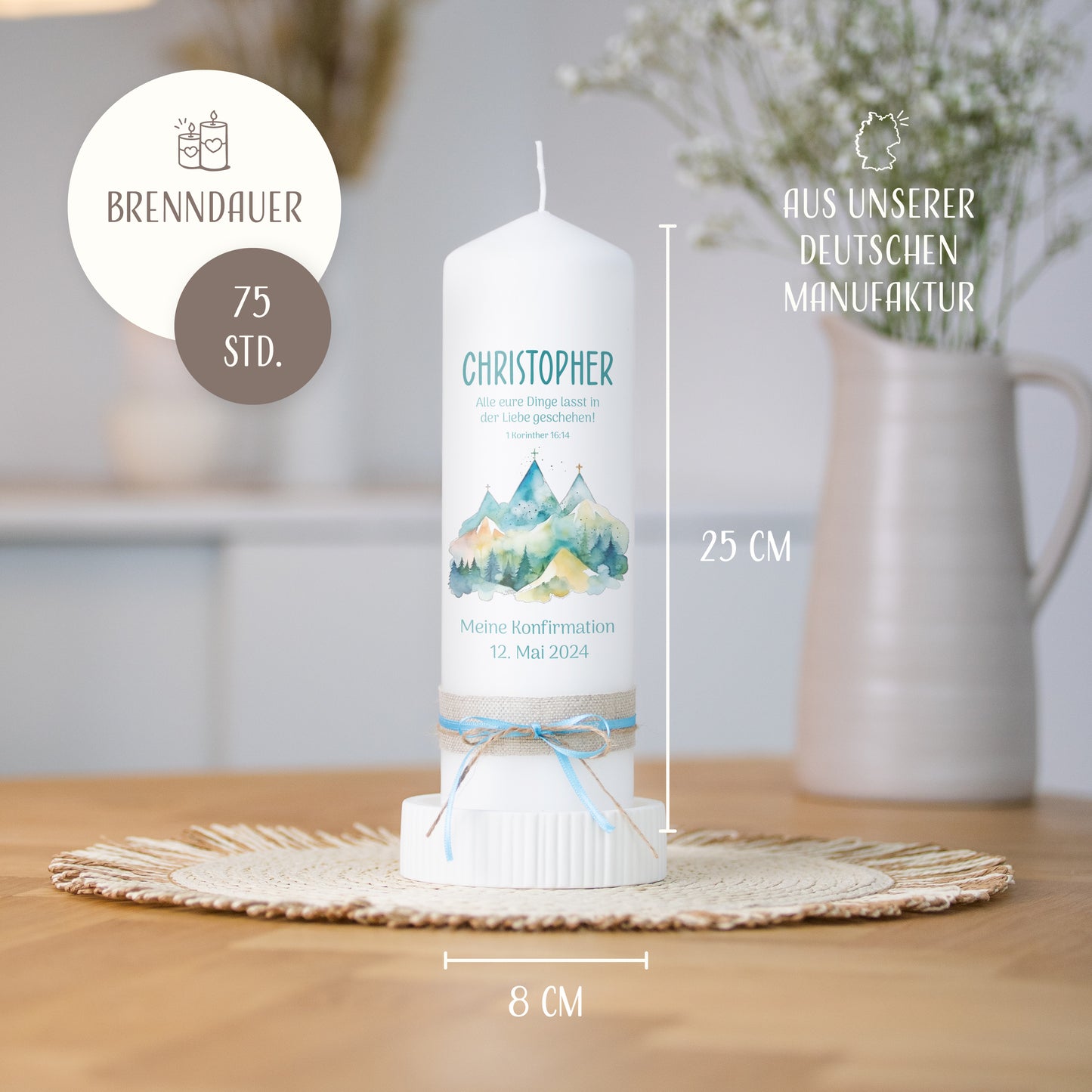 Konfirmationskerze | Heiliger Berg