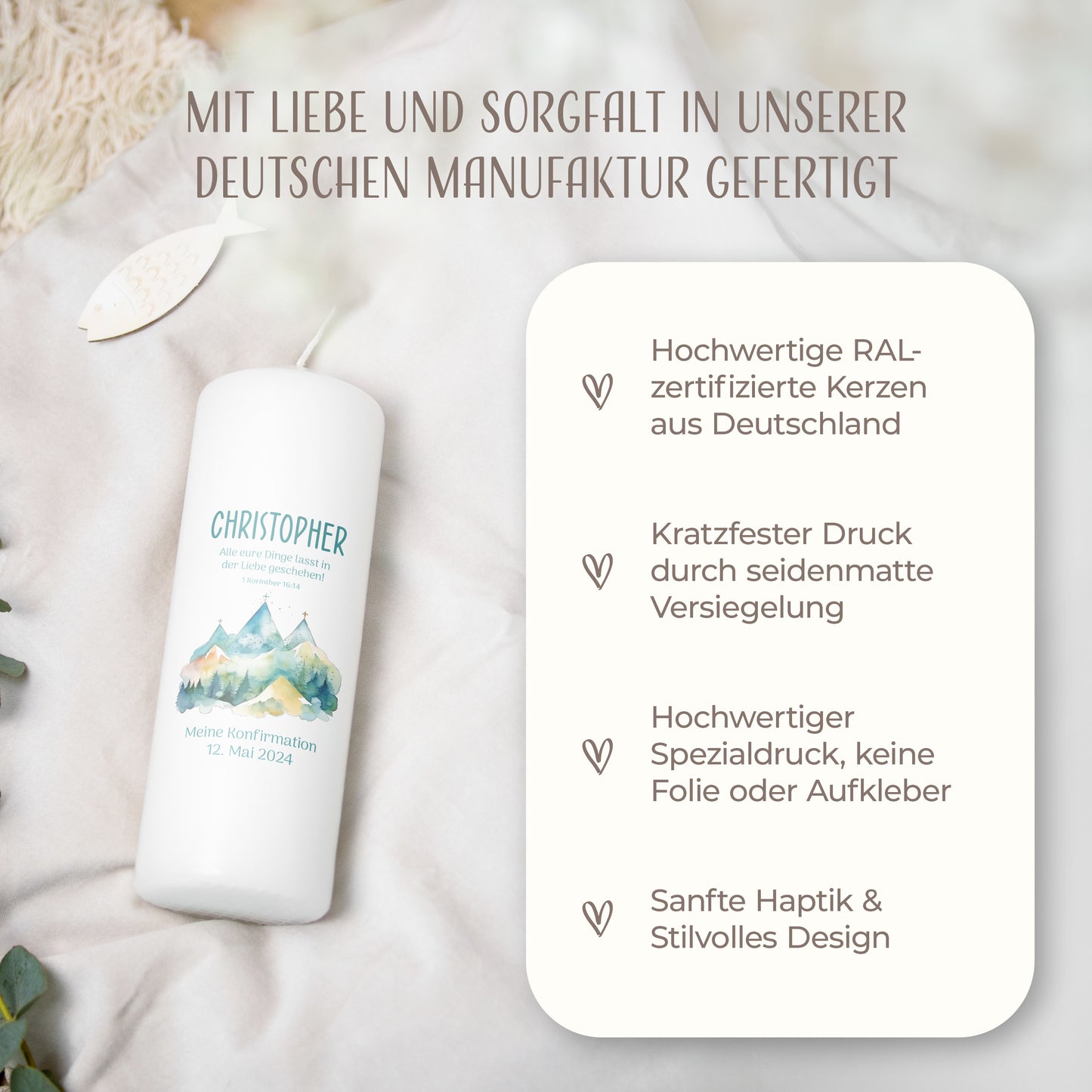 Konfirmationskerze | Heiliger Berg