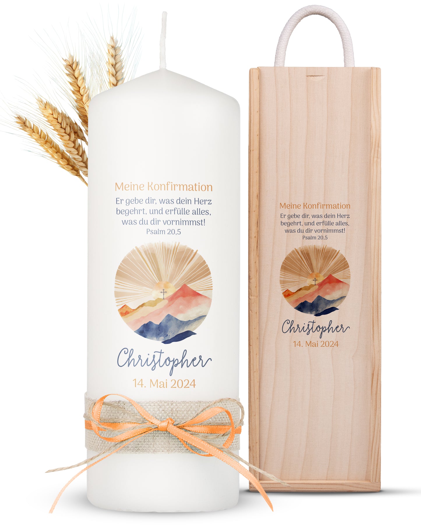Konfirmationskerze | Berggipfel