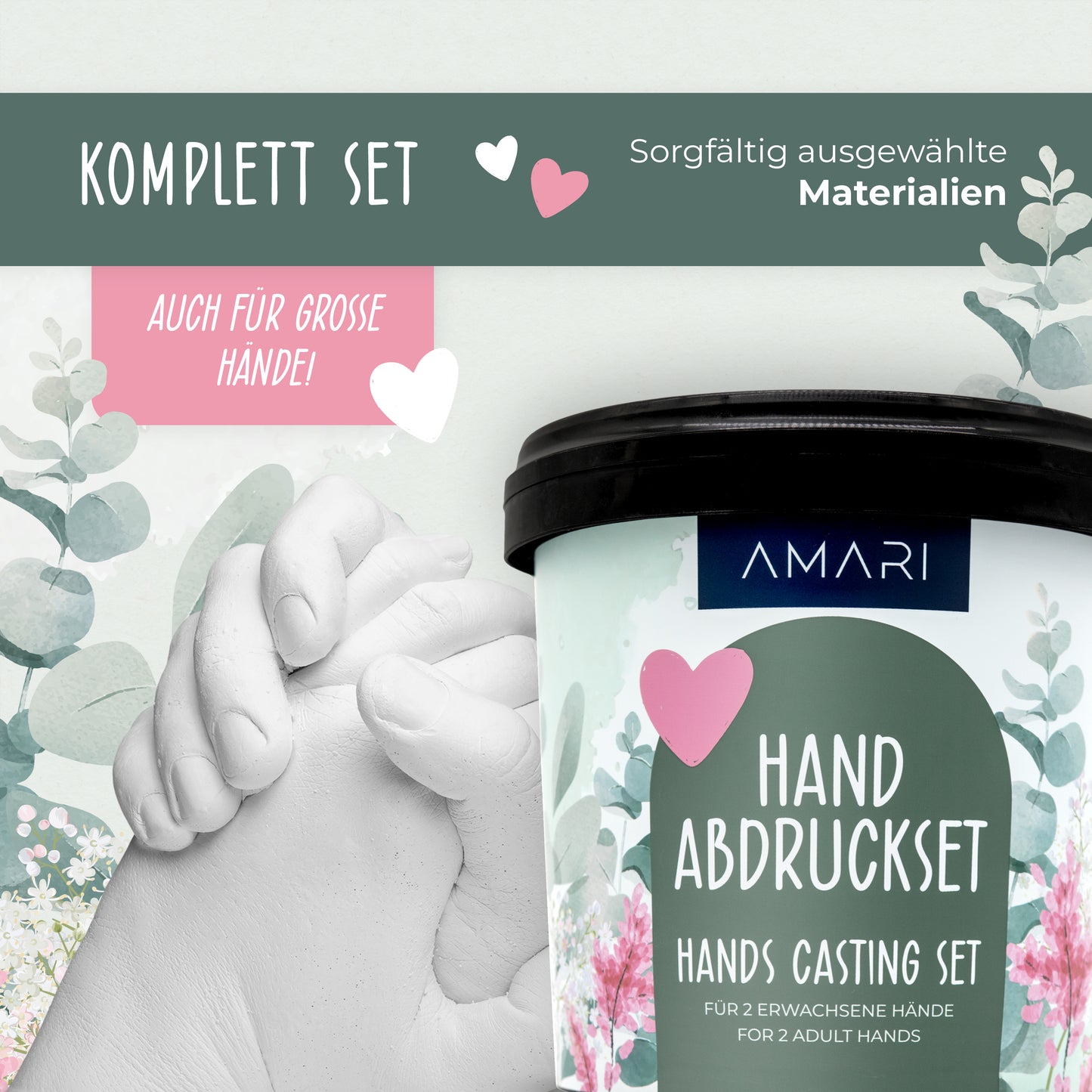 Handabdruck Set | Eukalyptus