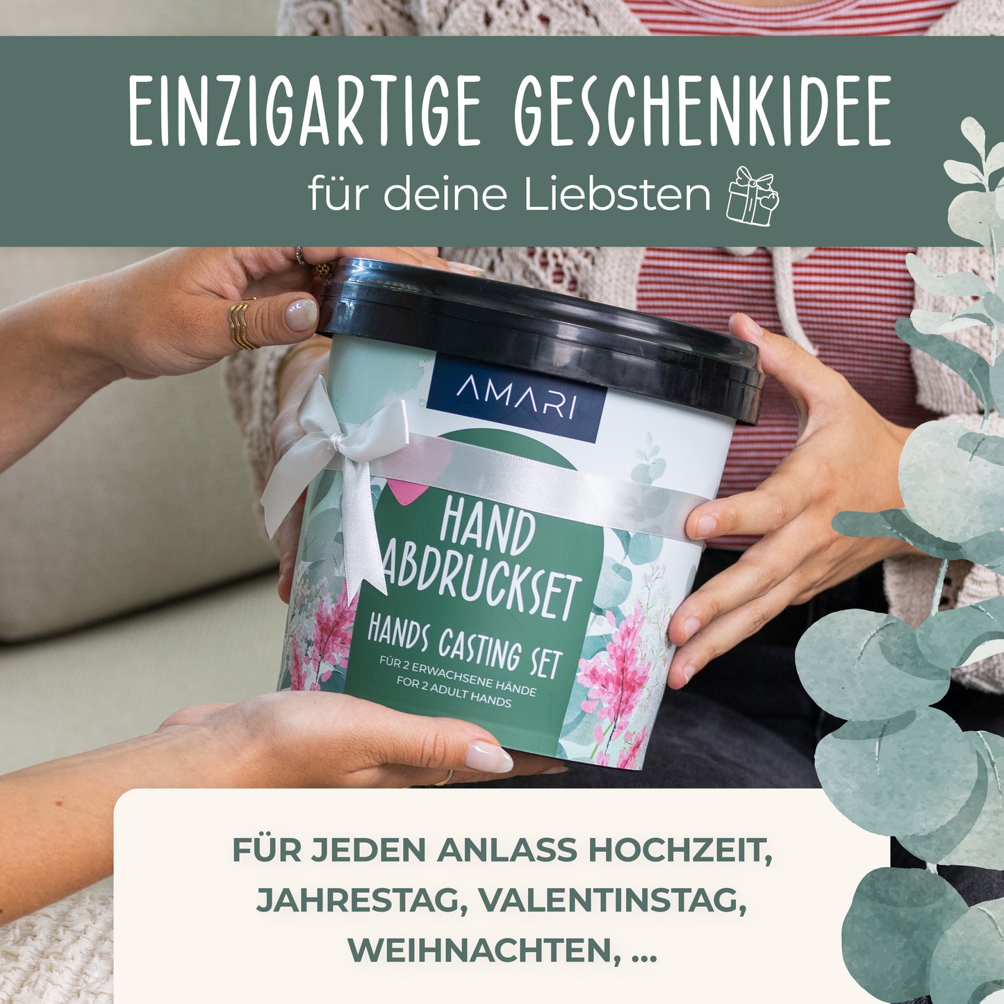 Handabdruck Set | Eukalyptus