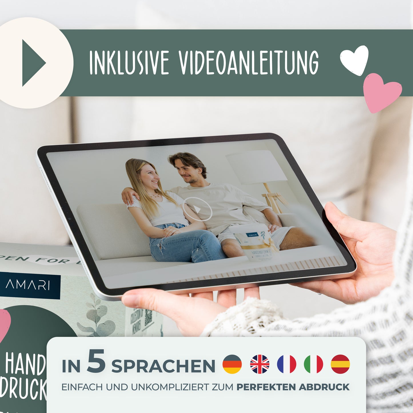 Handabdruck Set | Eukalyptus