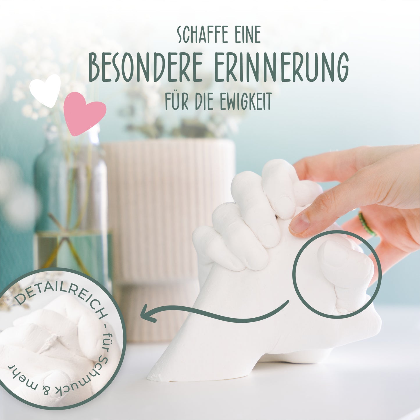 Handabdruck Set | Eukalyptus