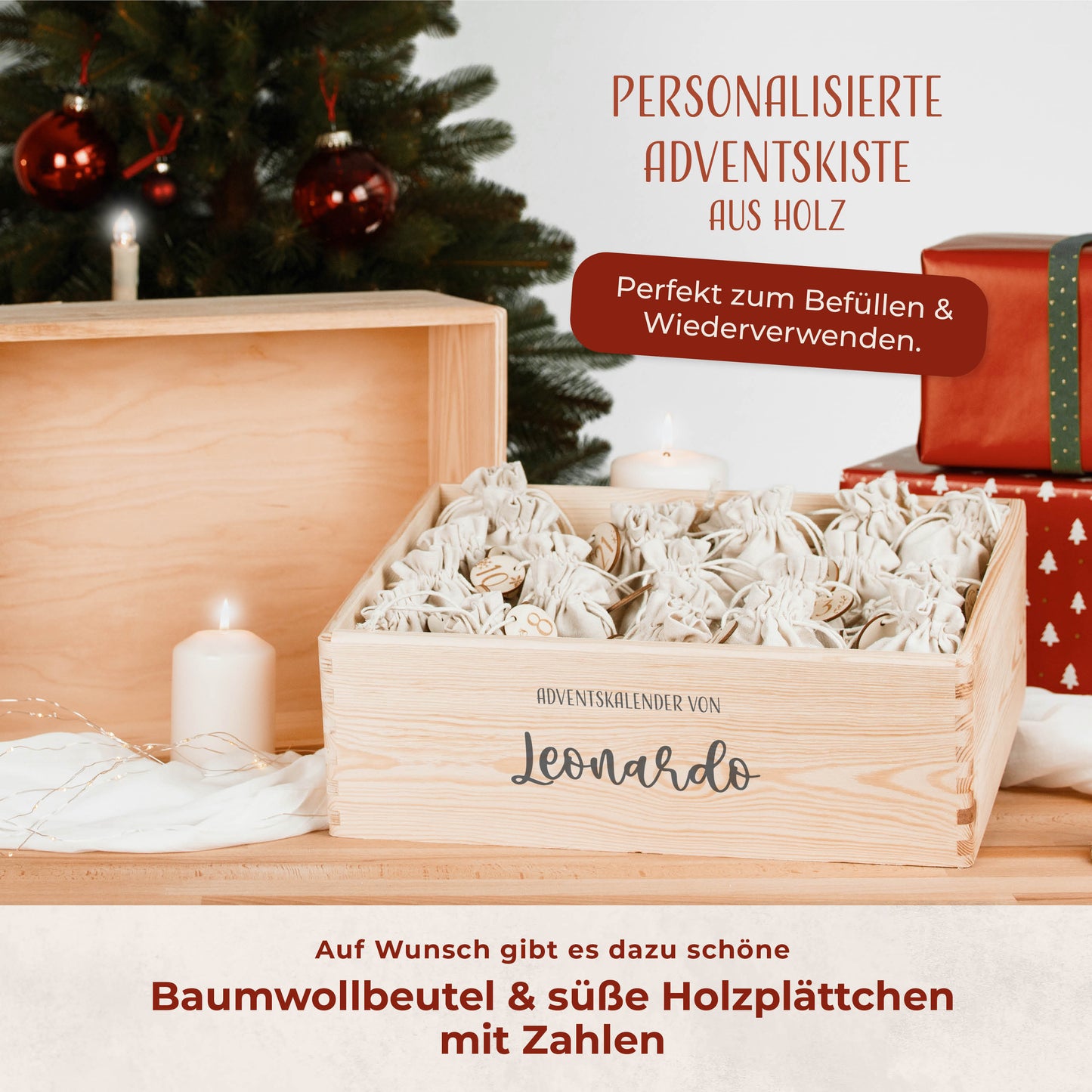 Amari ® Personalisierte Adventskiste | Basic 008.01.09