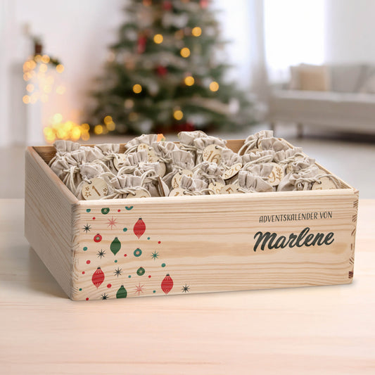 Amari ® Personalisierte Adventskiste | 008.01.04 Weihnachtlich