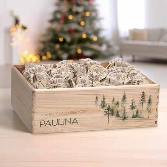 Amari ® Personalisierte Adventskiste | Wald 008.01.06