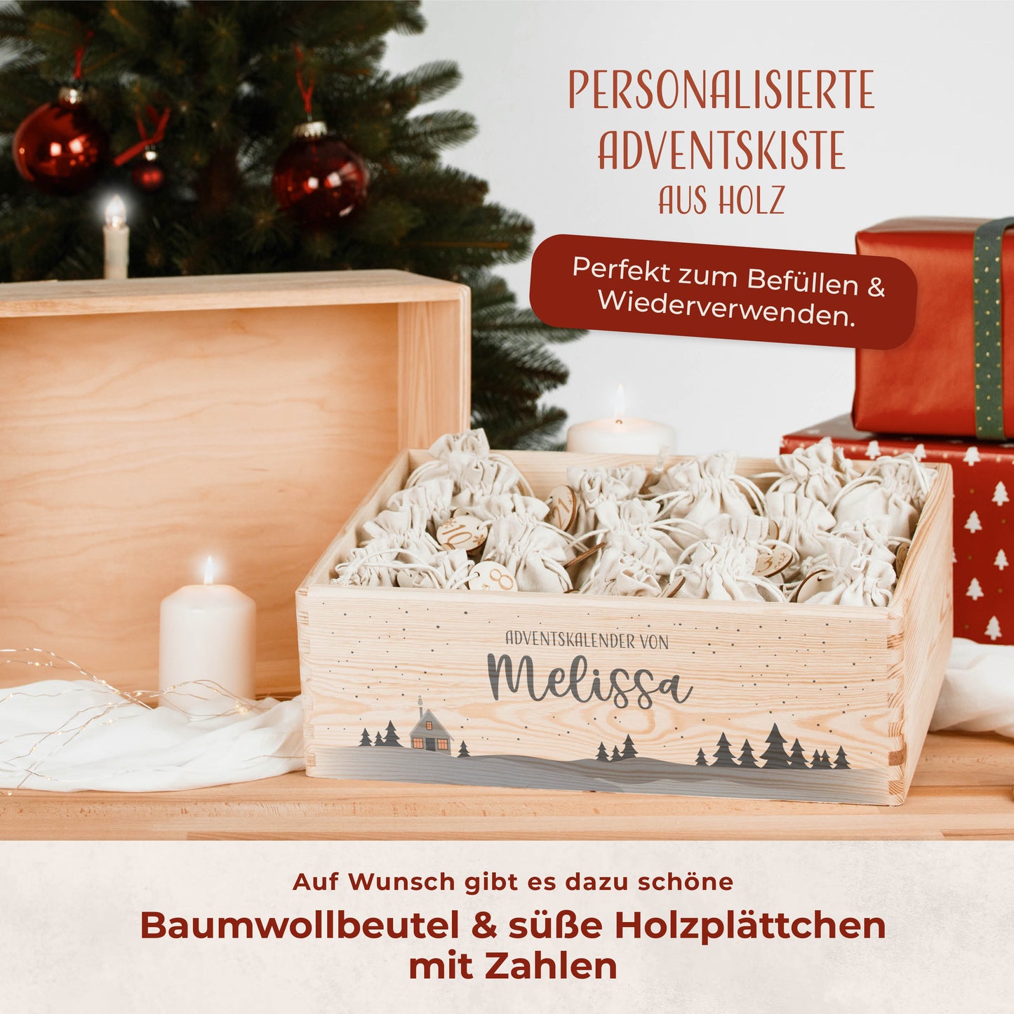 Amari ® Personalisierte Adventskiste | 008.01.02 Winterwelt
