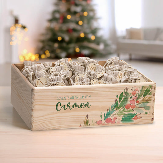 Amari ® Personalisierte Adventskiste | Aquarell 008.01.07