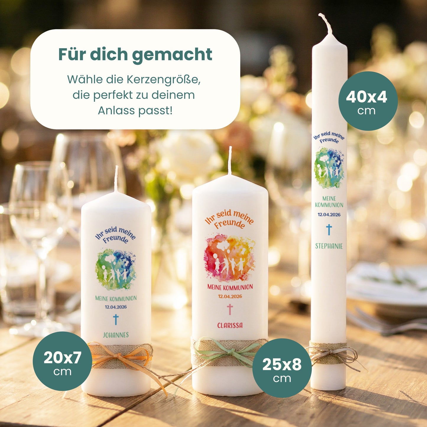 Kommunionkerze | Gemeinschaft (002.08.13)