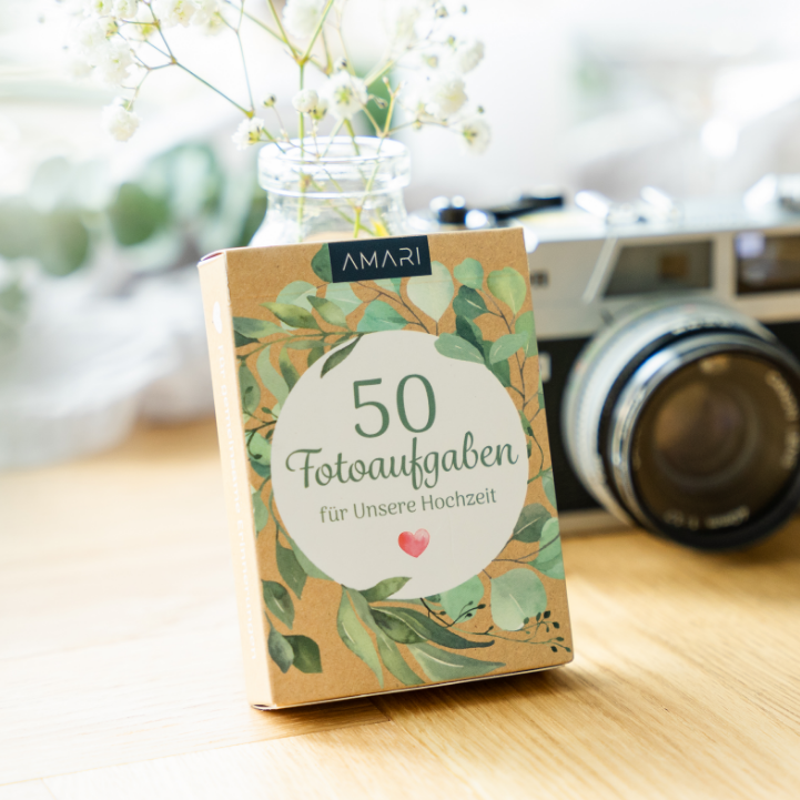 Karten Set 50 Fotoaufgaben für Hochzeiten