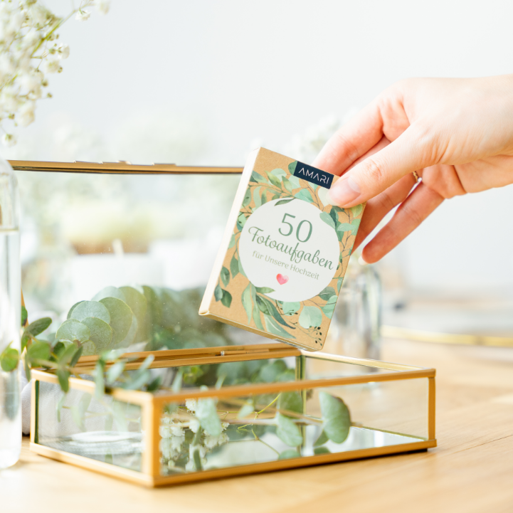Deine Fotoaufgabe für die Hochzeit Karte perfekte Dekoration