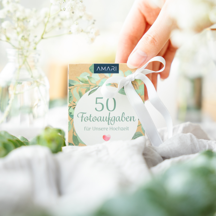 Deine Fotoaufgabe für die Hochzeit Karte perfektes Geschenk zur Hochzeit