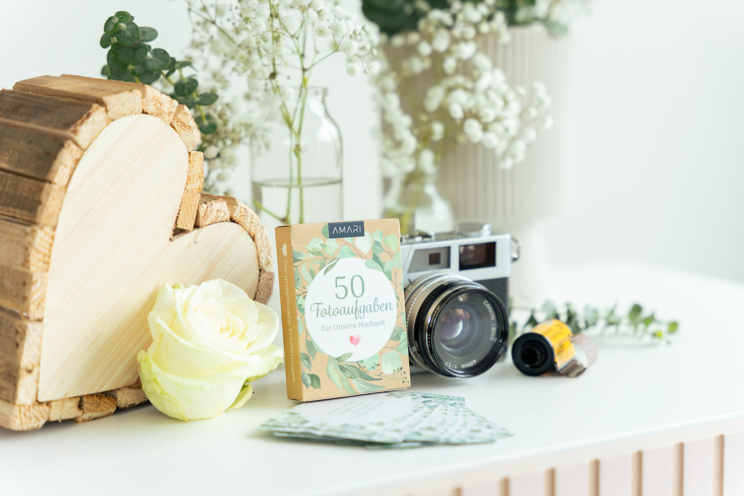 AMARI Fotospiel für Hochzeiten 50 Fotoaufgaben
