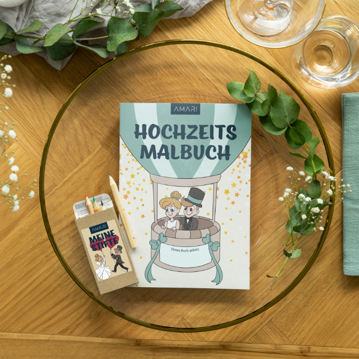 Malbuch für Hochzeiten | 10er Set