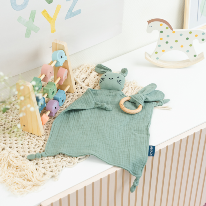 AMARI Schmuseset für Babys mint Hase