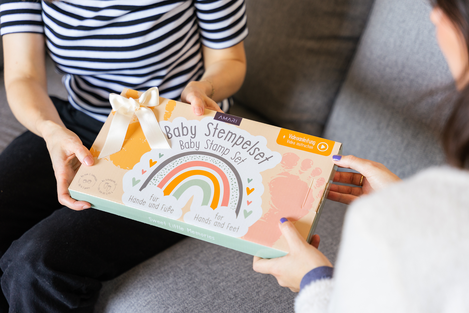 AMARI® Baby Stempelkissen Set Schöne Geschenkidee