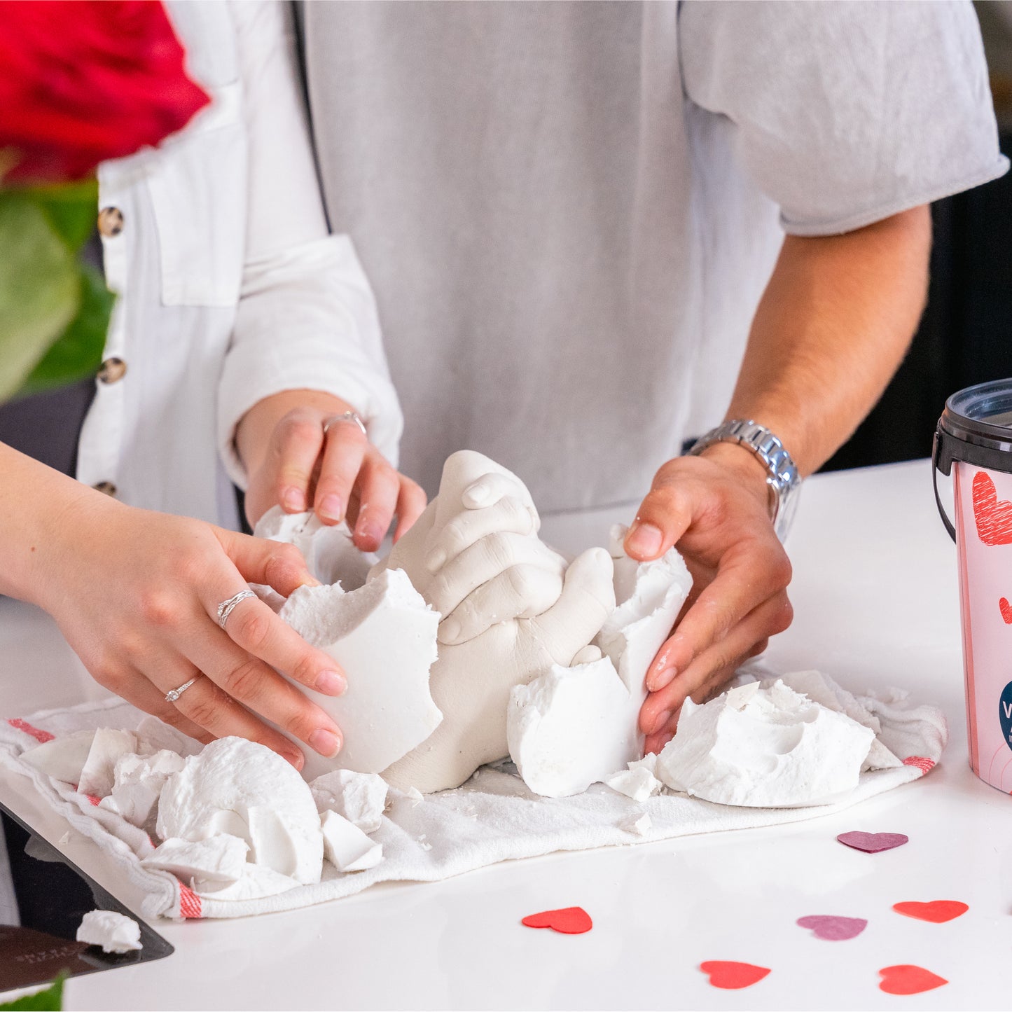 AMARI Gips Handabdruck Love Edition