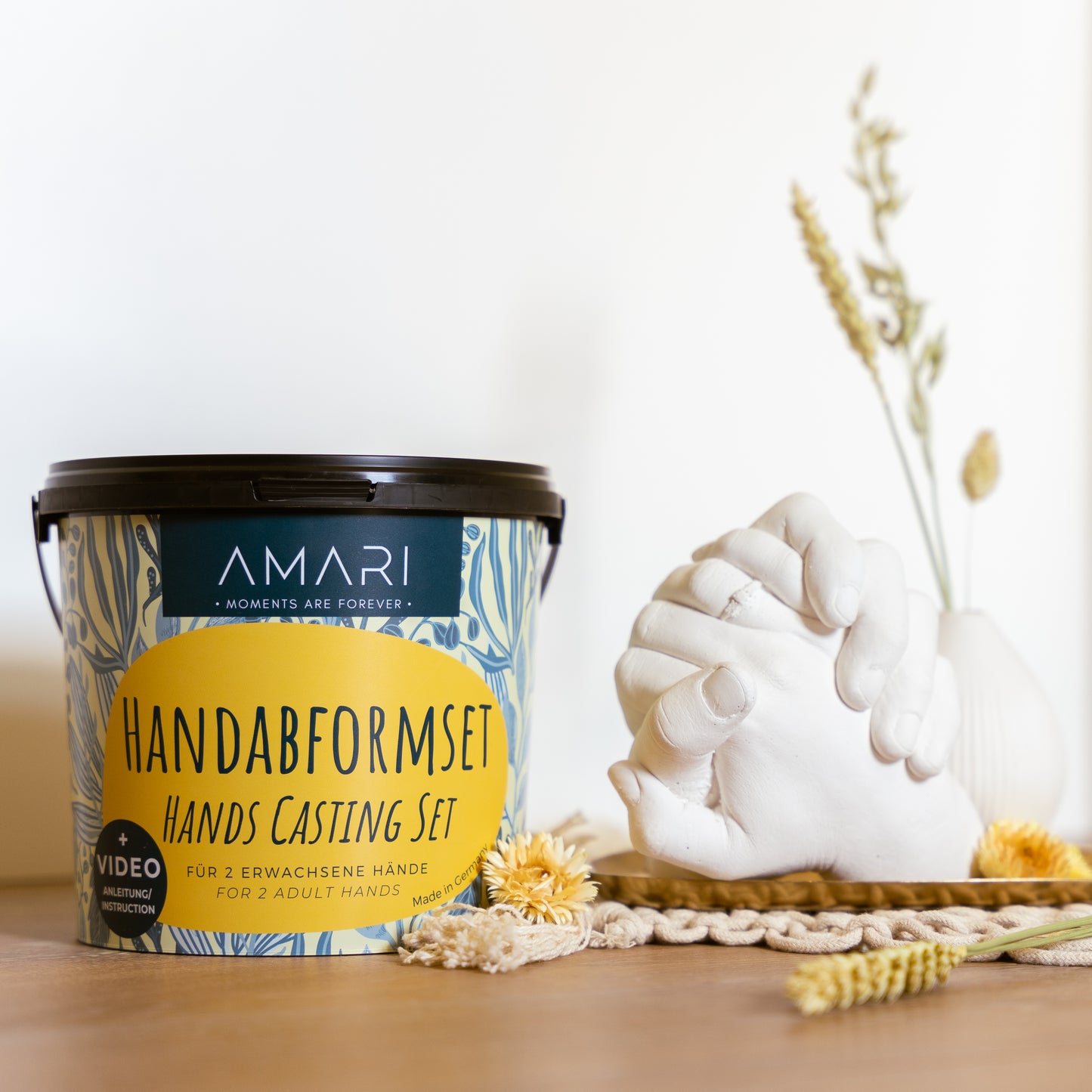 AMARI Gips Handabdruck Set für Paare