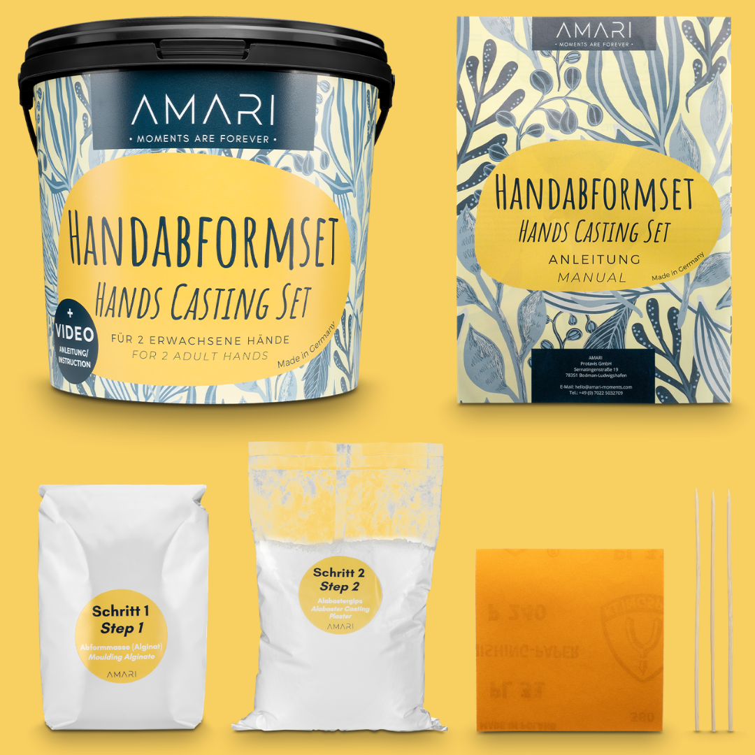 AMARI Gipsabdruck Hand Set Inhalt