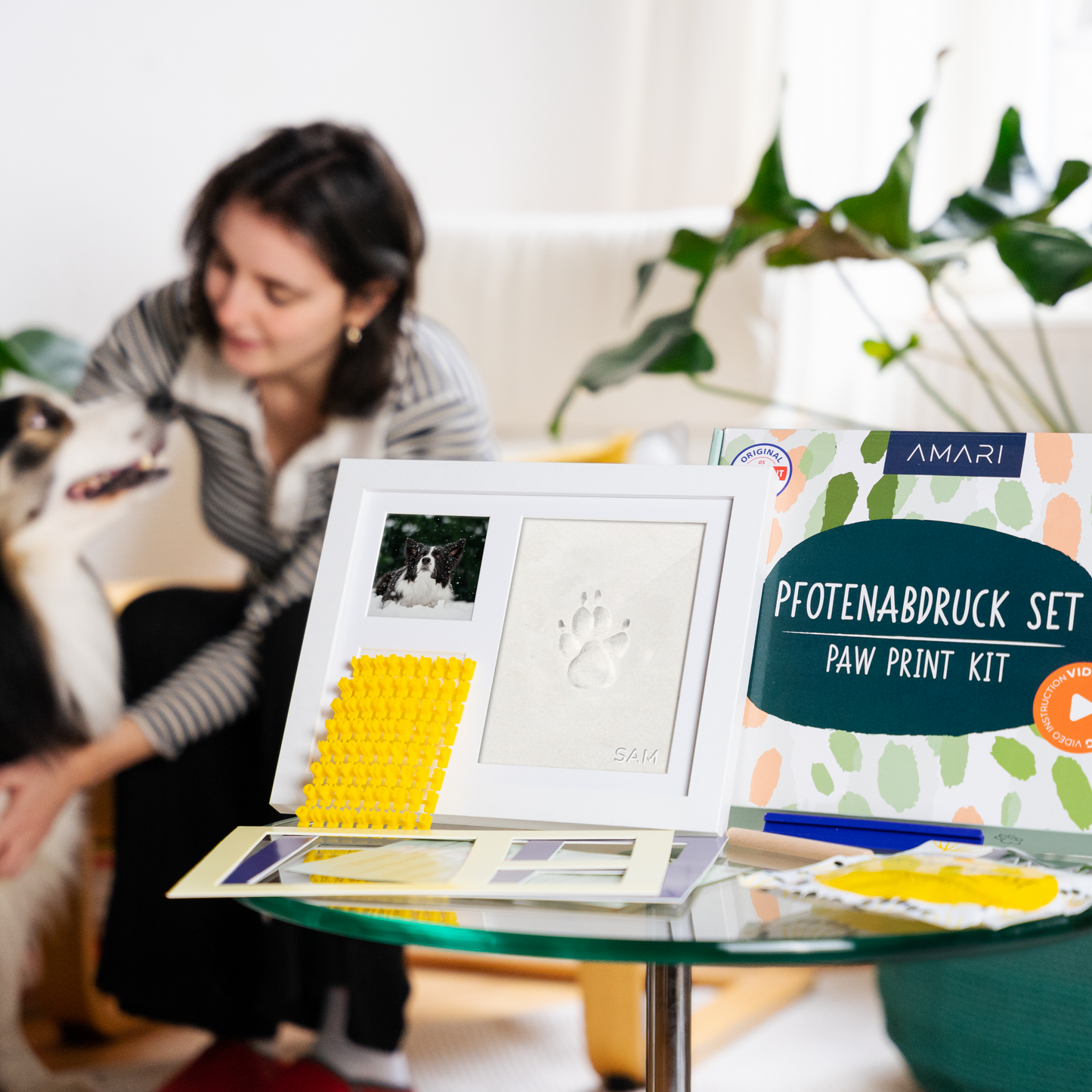 AMARI Gipsabdruck Set Pfote Inhalt