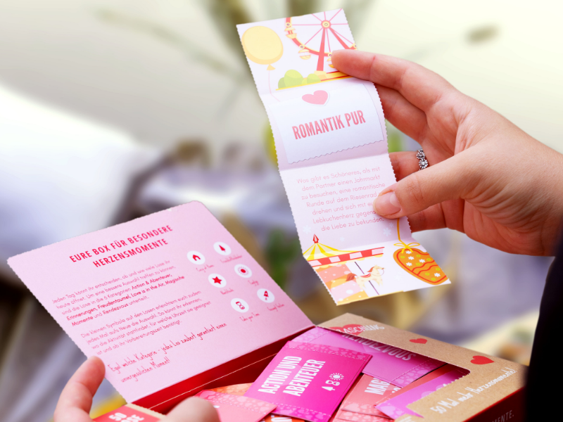AMARI® Losbox für Paare, Romantik Pur