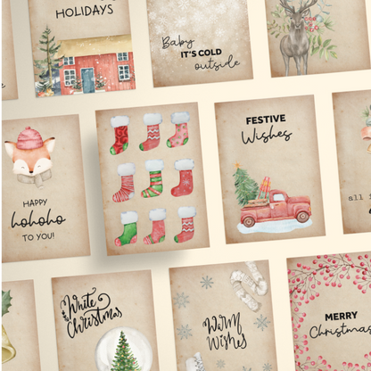 AMARI Weihnachtskarten mit weihnachtlichen Motiven und Sprüchen