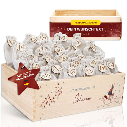 Amari ® Personalisierte Adventskiste | 008.01.03 Dackel