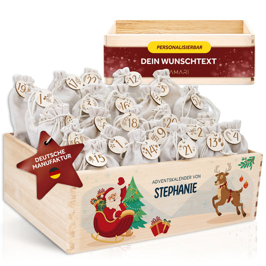 Amari ® Personalisierte Adventskiste | Nikolaus 008.02.03