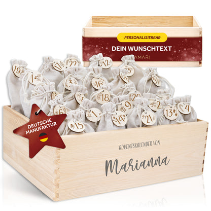 Amari ® Personalisierte Adventskiste | Basic 008.01.09
