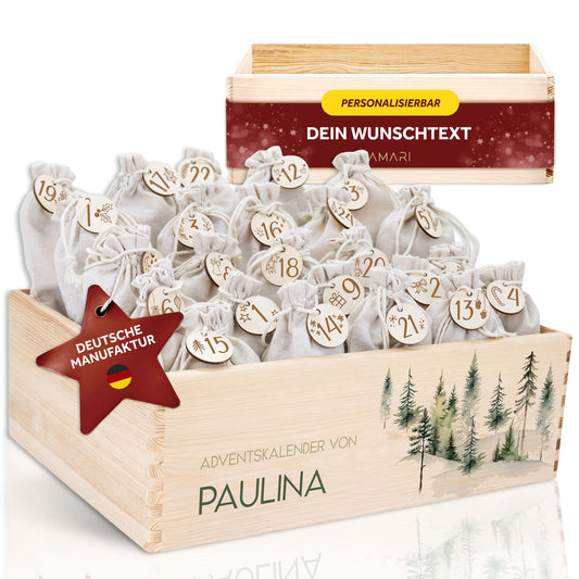 Amari ® Personalisierte Adventskiste | Wald 008.01.06