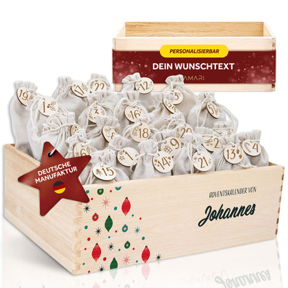 Amari ® Personalisierte Adventskiste | 008.01.04 Weihnachtlich