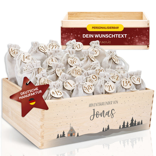 Amari ® Personalisierte Adventskiste | 008.01.02 Winterwelt