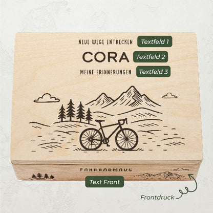 Amari ® Holzkiste Hobby | Fahrrad (020.01.03)