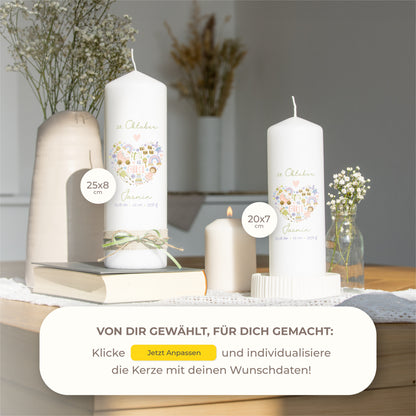 Kerze zur Geburt | It's a Girl