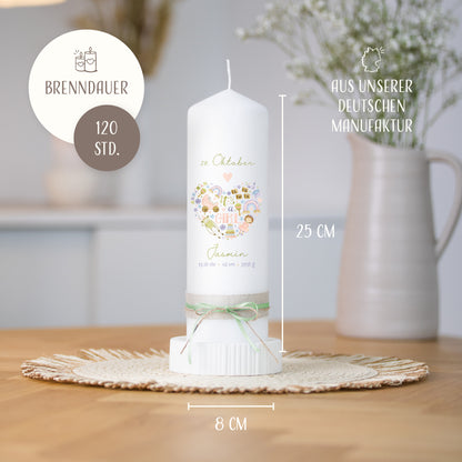 Kerze zur Geburt | It's a Girl