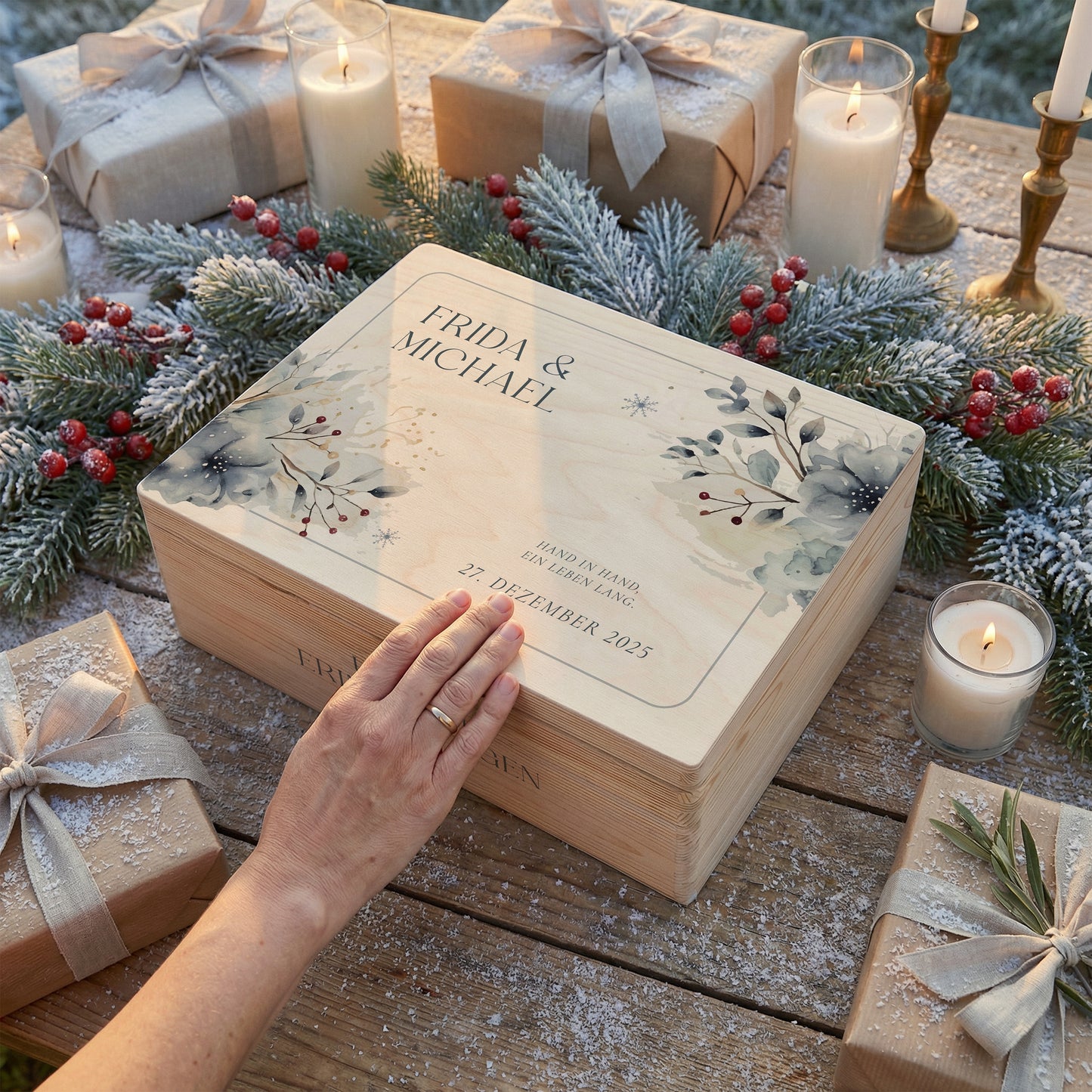 Erinnerungskiste Hochzeit | Winterhochzeit