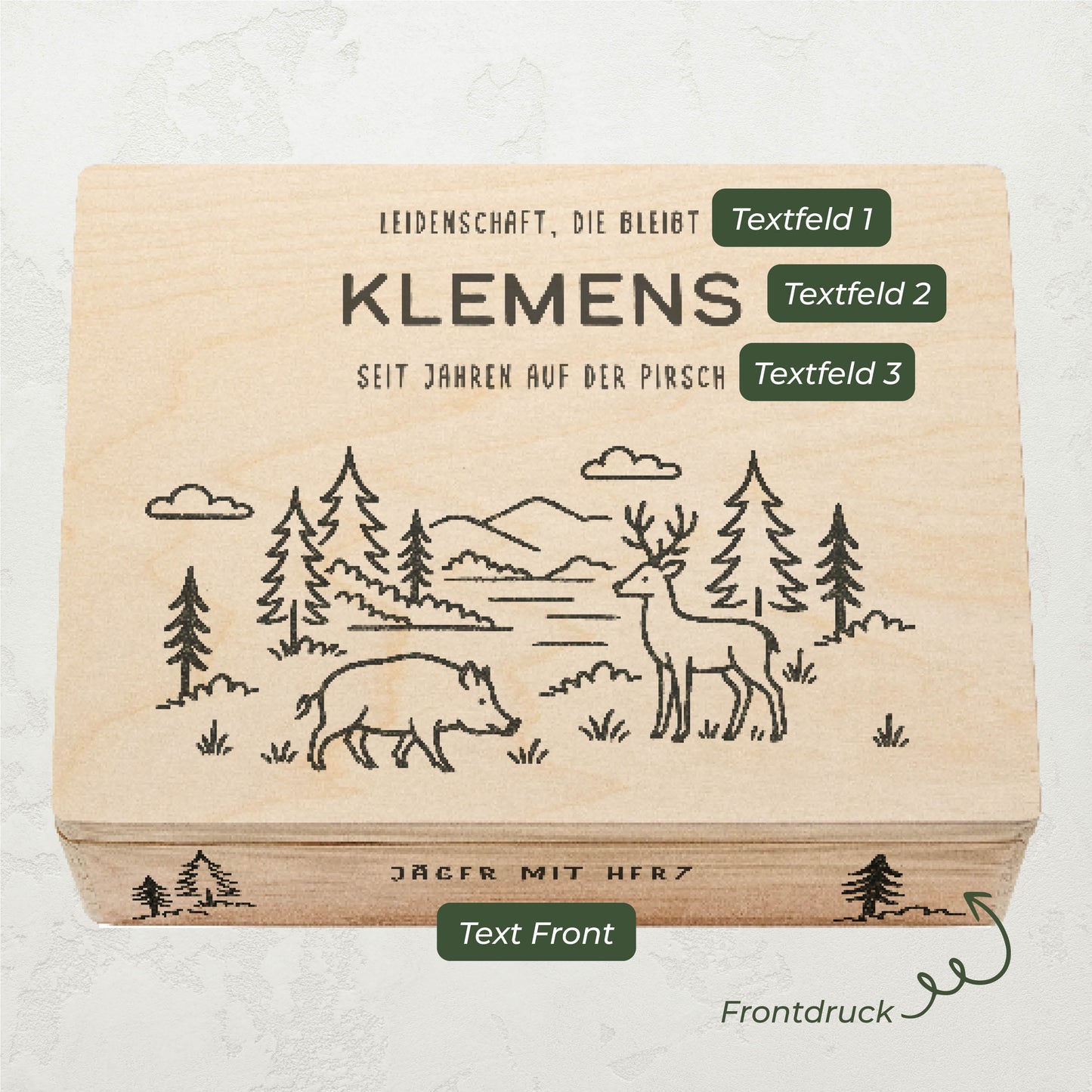 Amari ® Holzkiste Hobby | Jagen (020.01.05)