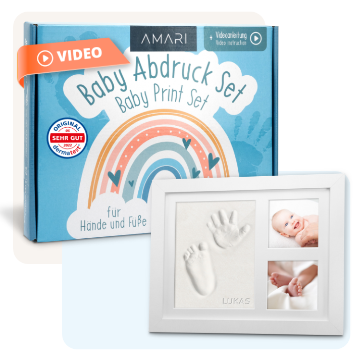 Hand- und Fußabdruck Set | Regenbogen