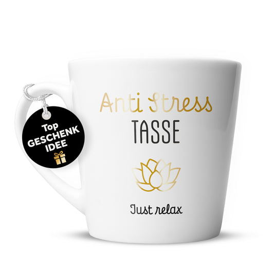 Tasse "Anti Stress Tasse" | Goldene Details (023)
