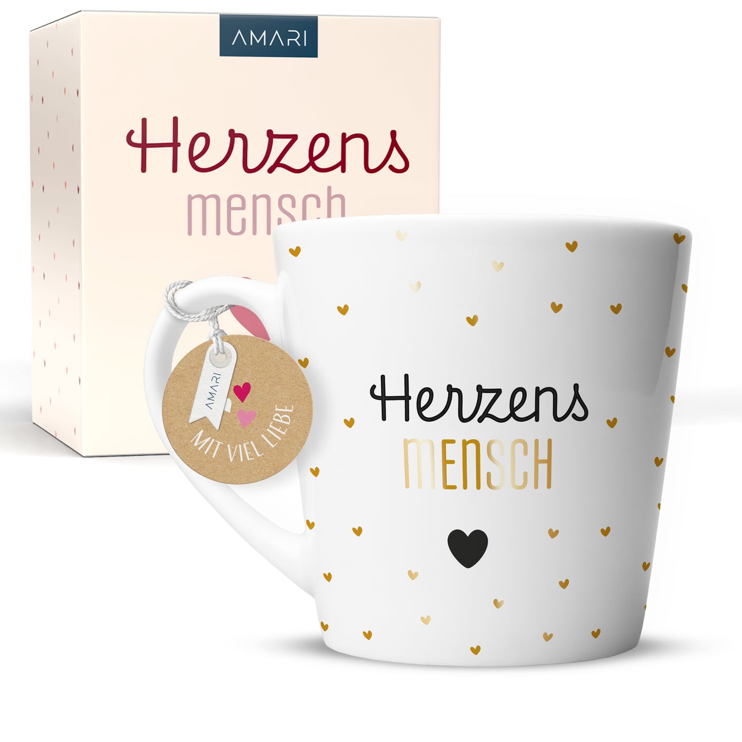 Tasse "Herzensmensch" | Goldene Details (021)