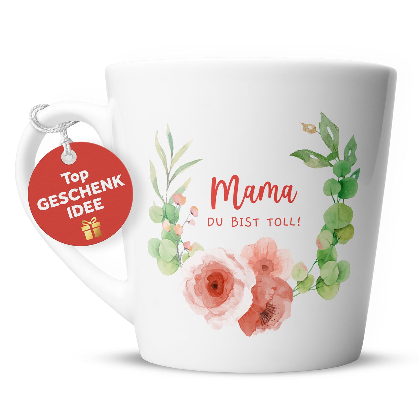 Tasse "Mama du bist toll!" | Blumendesign (001)